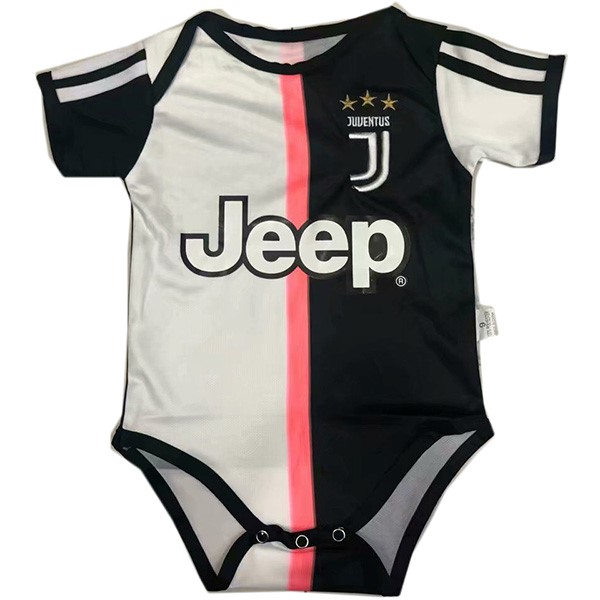 Maillot Football Juventus Domicile Onesies Enfant 2019-20 Blanc Noir